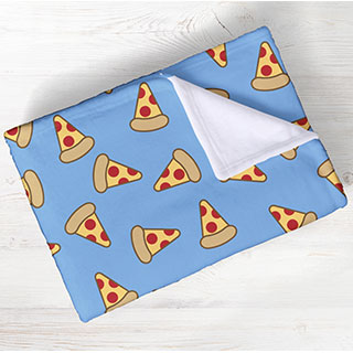 Show your love for all things food with these awesome blankets