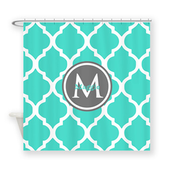 Monogrammed Shower Curtains Monogrammed Shower Curtains