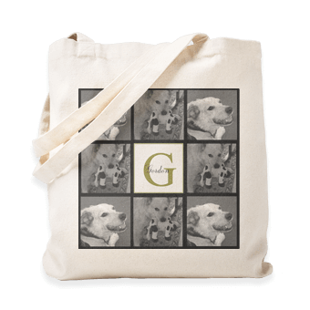Great Valentines Day gift ideas - monogrammed personalized tote bags