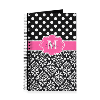 Great Valentines day gift ideas for the note takers - monogrammed notebooks