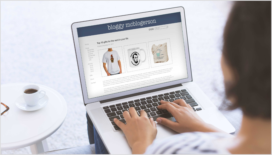 Woman On Computer Screen Showing