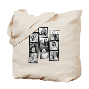 Pillow with funny custom printed design of dog in glasses