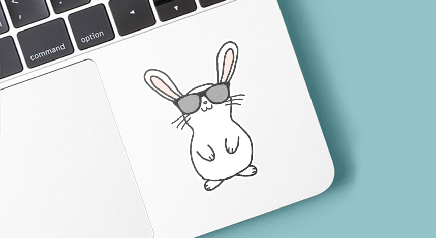 Die cut, custom cut stickers