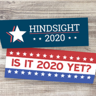 Political bumper stickers are a great way to share your views on the 2020 election. Support your candidate.