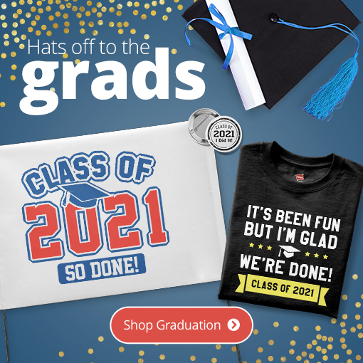 An image of multiple personalized gifts for the soon to be grad in your house!