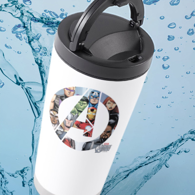 CafePress travel mugs with officially licensed Marvel designs.