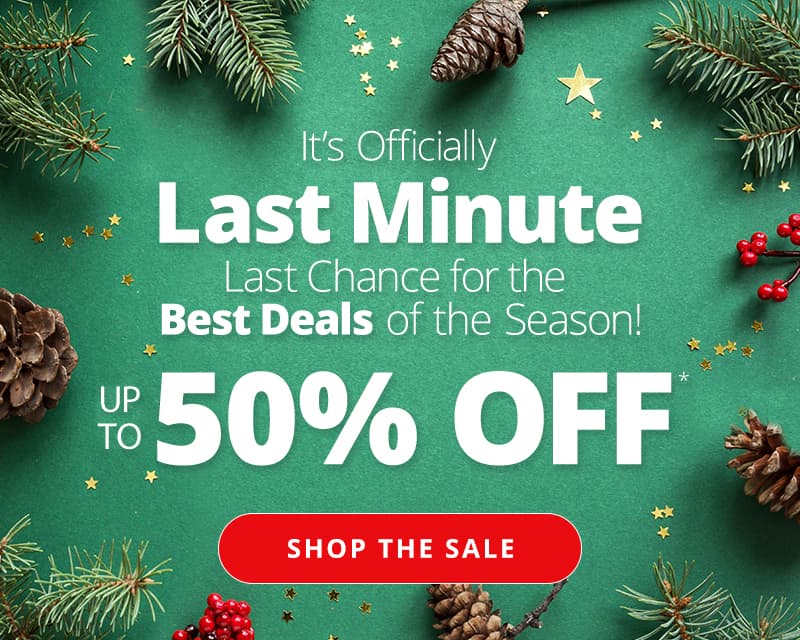 It's Officially Last Minute. Last Chance for the Best Deals of the Season. Up to 50% Off. Shop the sale.