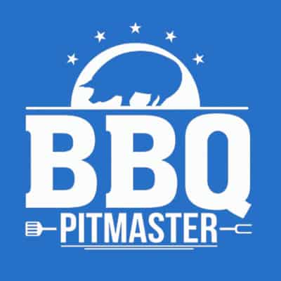 Custom design styled like a logo with a pig silhouette and text that reads: BBQ Pitmaster