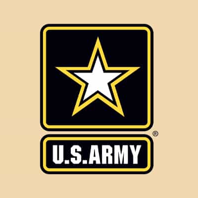 Custom printed official licensed U.S. Army logo design.