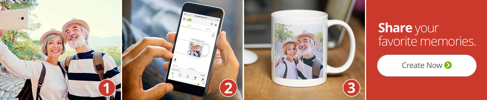 Share your favorite memories! It's as easy as 1, 2, 3! Shop Now.