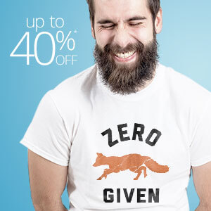 Funny T-Shirts up to 40% off.