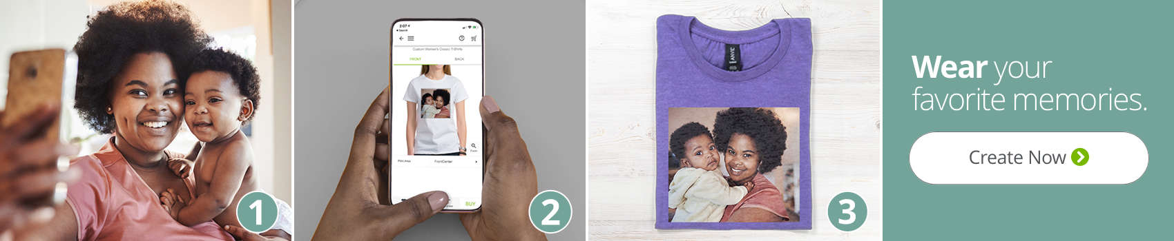 Design your own Mother's Day gifts as easy as 1, 2, 3! Shop Now.