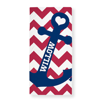 Monogrammed Beach Towels for Vacation