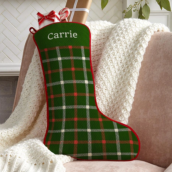 Personalized Stockings with text Carrie