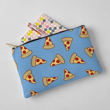 Pizza design zipper pouch.