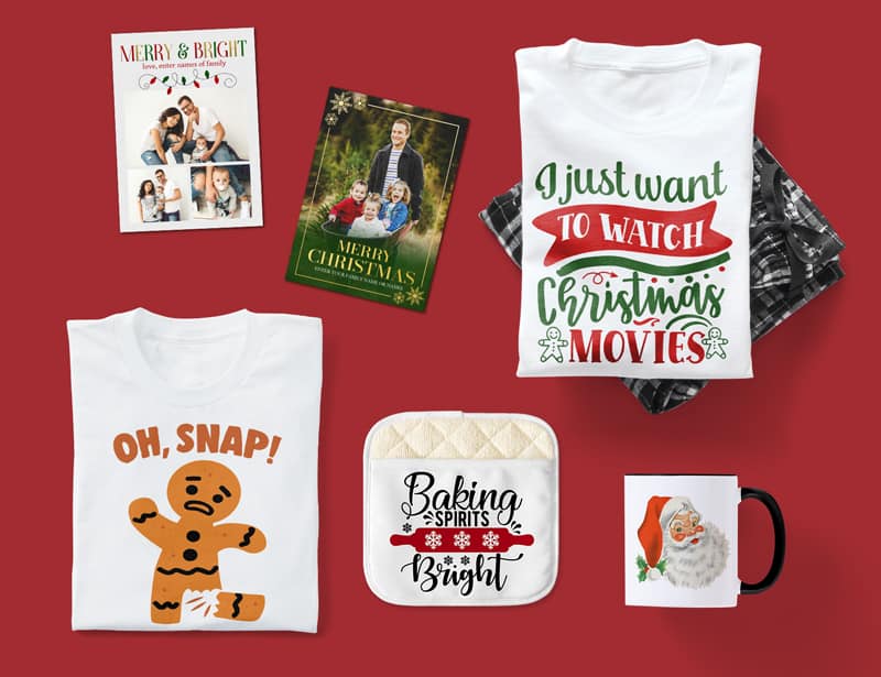 Banner with Christmas themed product