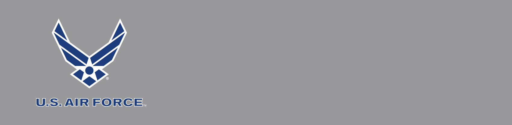 Air Force Official Logo on Gray Background