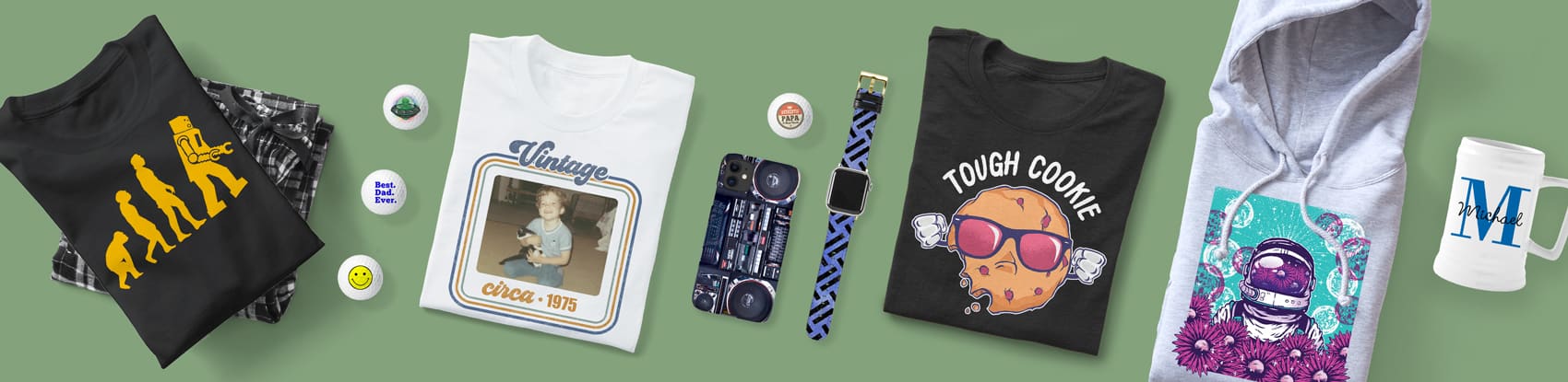 Various products that would be ideal for men's gifts