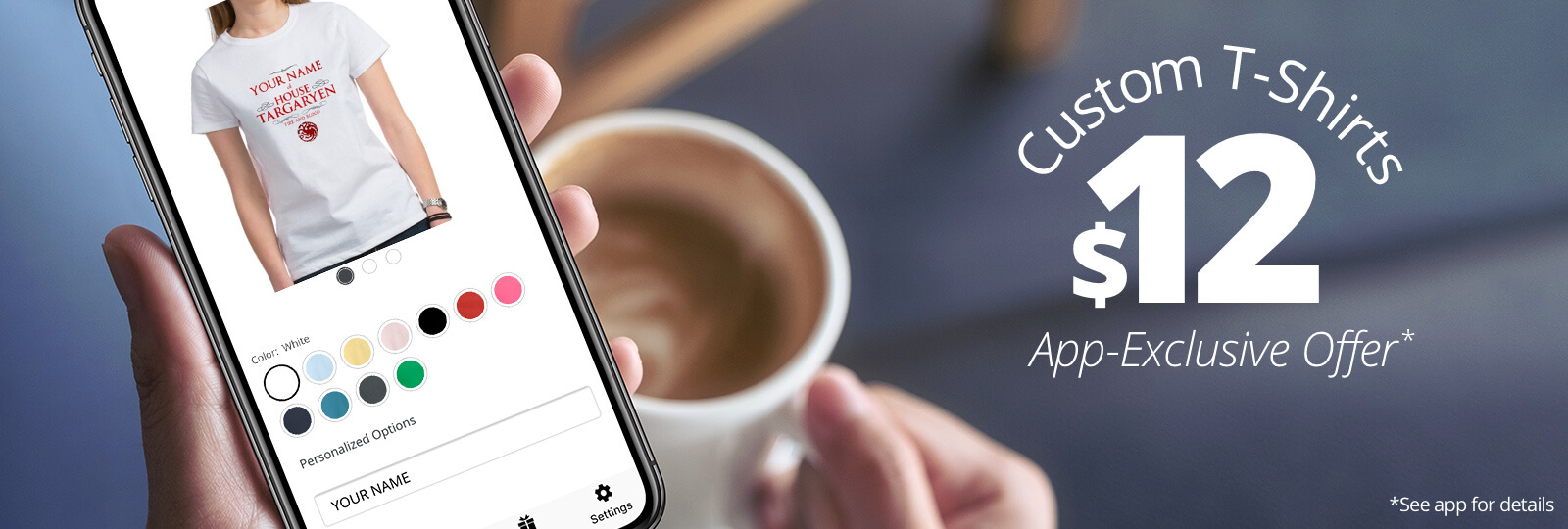 Custom CafePress Tshirts are only $12 when using the CafePress Mobile App. Click here to download the app.