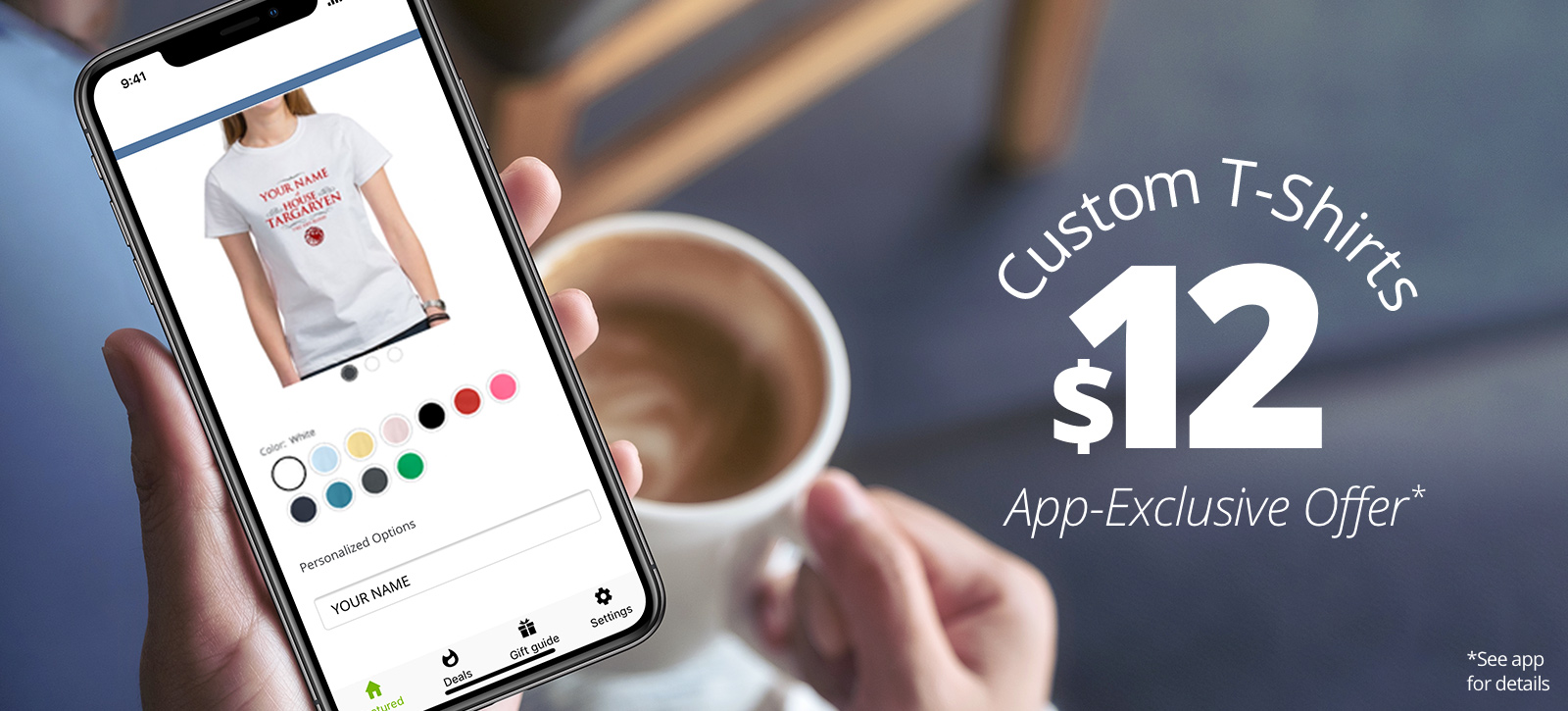 Custom CafePress Tshirts are only $12 when using the CafePress Mobile App. Click here to download the app.