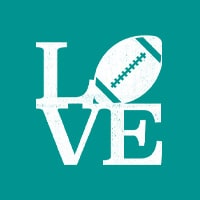 Love football sports design