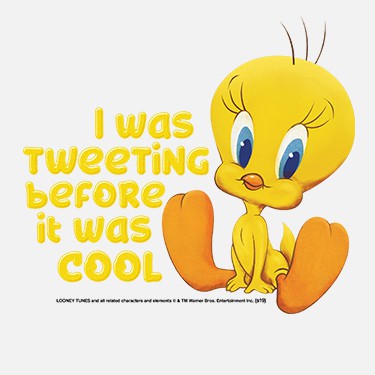 Looney Tunes I was tweeting before it was cool Tweety Bird design